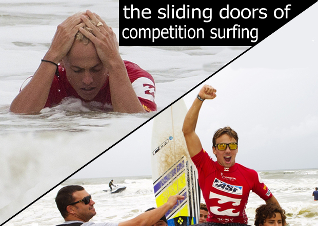 The sliding doors of competition surfing