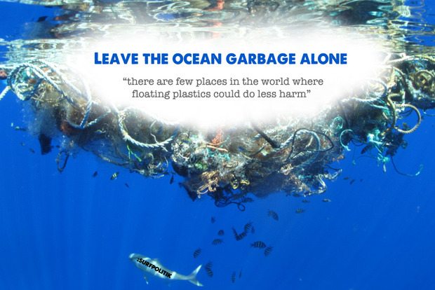 Leave the ocean garbage alone: we need to stop polluting first