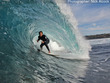 Ty Sorati grinning his way
through a Victorian barrel