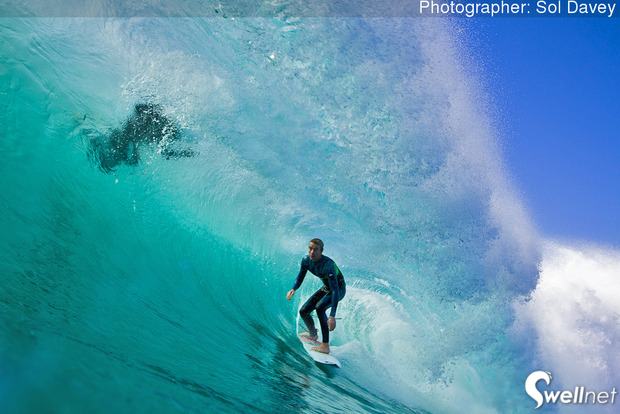   Mikey Wright under the
hammer south of Sydney